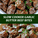 Melt-in-Your-Mouth Slow Cooker Garlic Butter Beef Bites Recipe