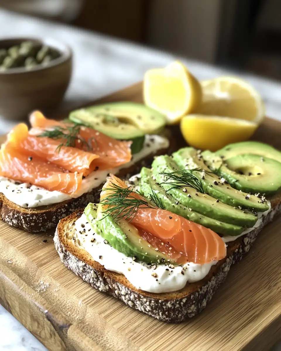 Ingredients for Elevate Your Breakfast with Smoked Salmon Avocado Toast with Creme Fraiche and Dill