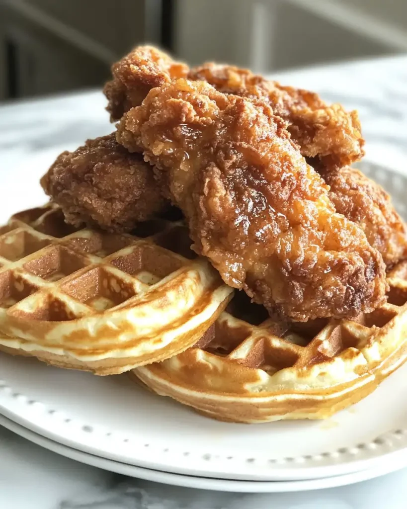 Crispy Southern Fried Chicken and Waffles Recipe You Have to Try - Featured Image