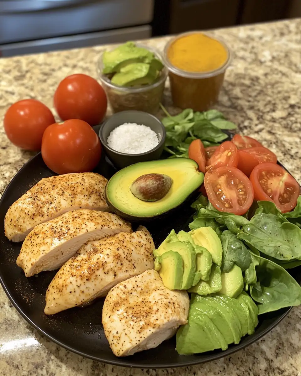 Ingredients for Spicy Chicken Avocado Brioche The Ultimate Flavor-Packed Bite