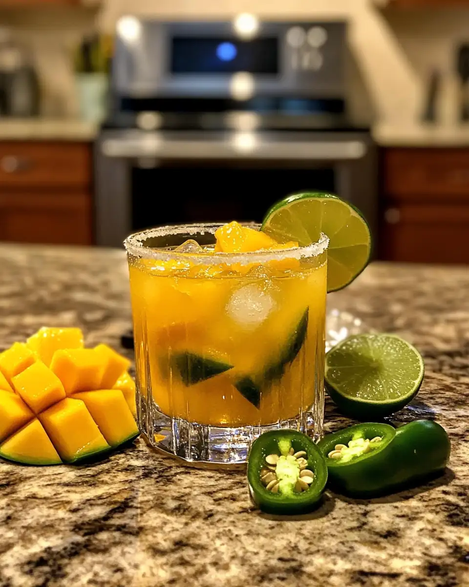 Ingredients for Turn Up the Heat with a Spicy Mango Jalapeño Margarita