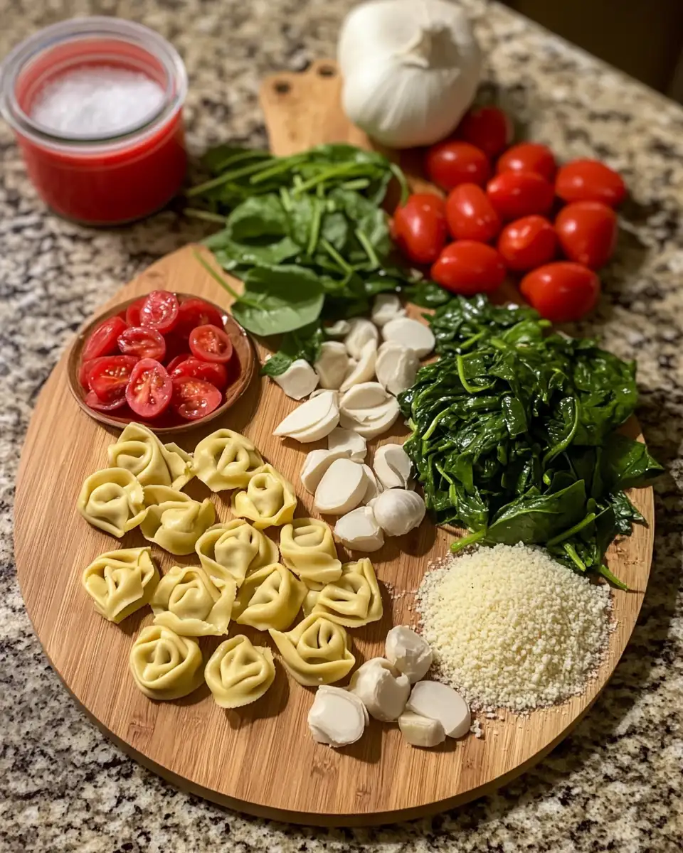 Ingredients for Cozy Up with Spicy Sausage and Tortellini Soup