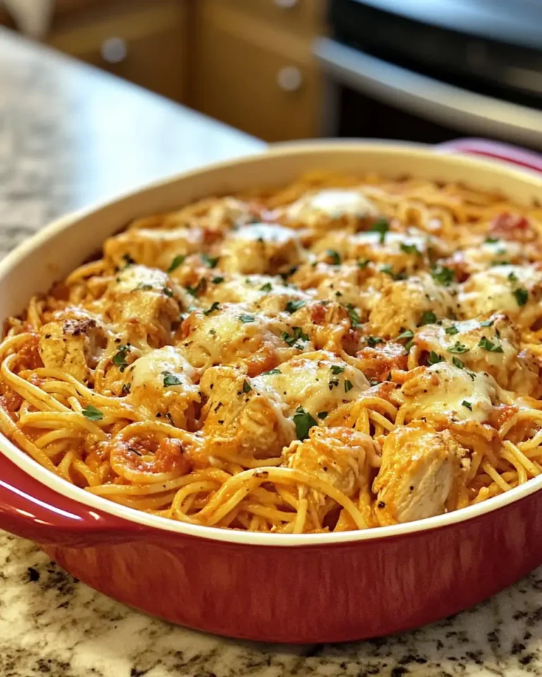 Spicy Southern Chicken Spaghetti Casserole That Will Ignite Your Taste Buds - Featured Image