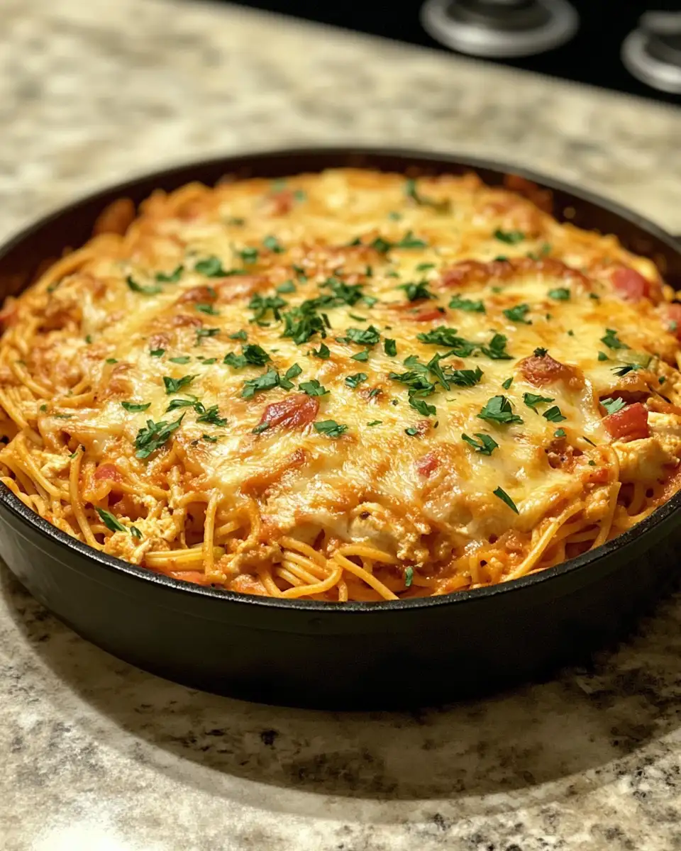 Final dish - Spicy Southern Chicken Spaghetti Casserole That Will Ignite Your Taste Buds