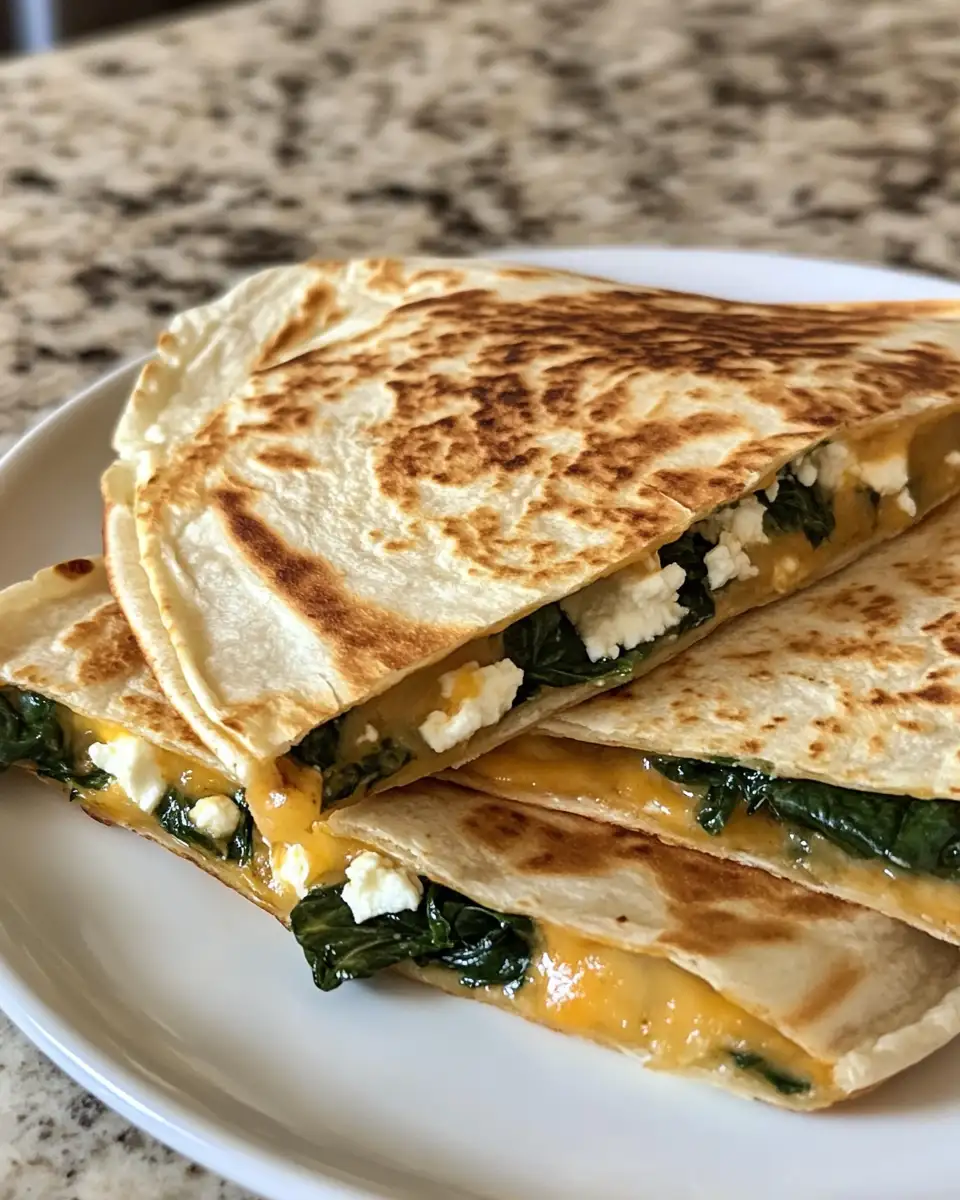 Final dish - Deliciously Easy Spinach and Feta Quesadillas You Have to Try