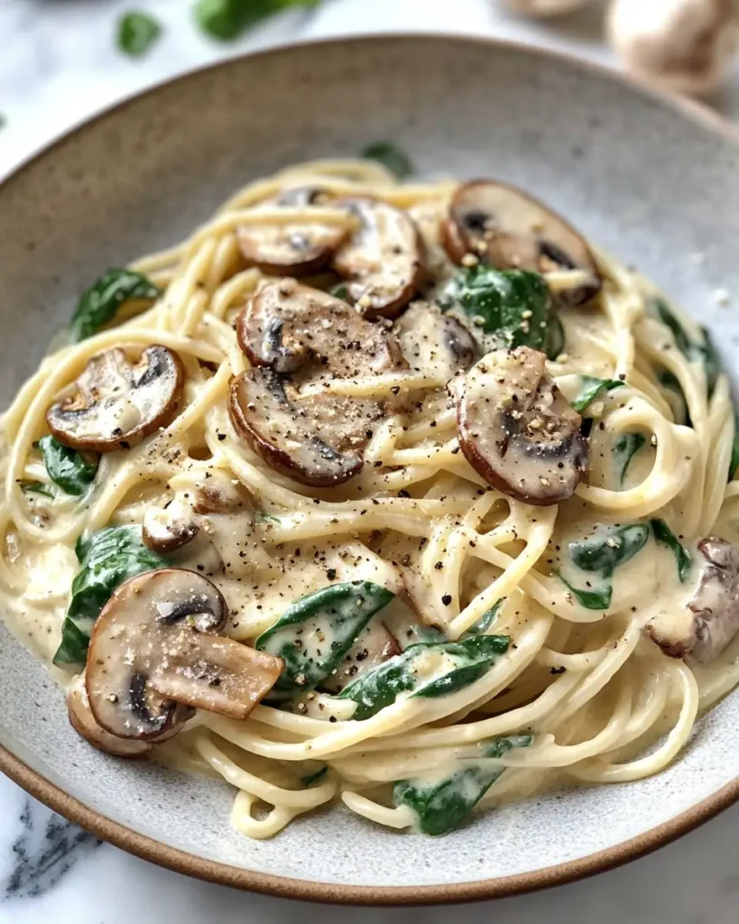 Creamy Spinach Mushroom Pasta That Will Steal Your Heart - Featured Image