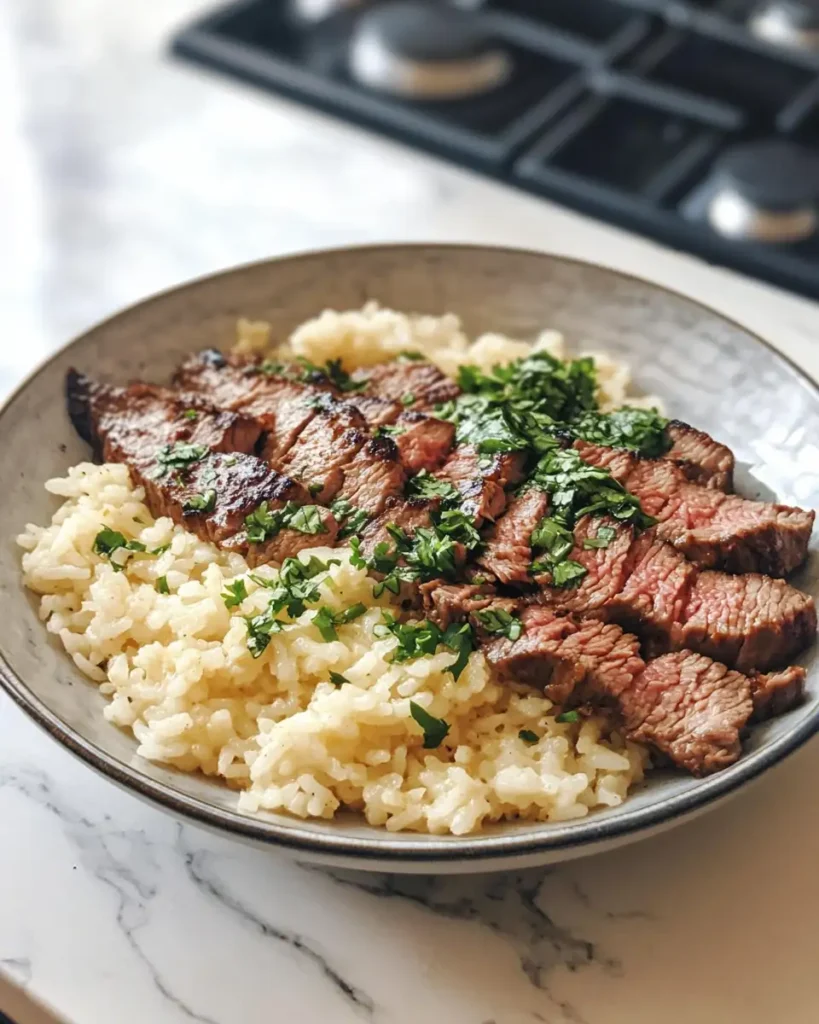 Savor the Flavor of Steak and Queso Rice Delight - Featured Image