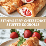 Irresistible Strawberry Cheesecake Stuffed Eggrolls You Have to Try