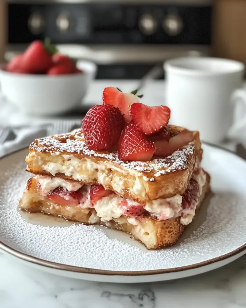 Irresistible Strawberry Cream Cheese Stuffed French Toast Recipe - Featured Image
