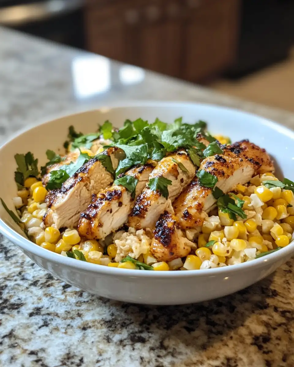 Final dish - Irresistible Street Corn Chicken Bowl Recipe You Need to Try