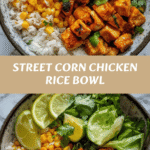 Street Corn Chicken Rice Bowl A Flavor-Packed Twist on a Classic Favorite