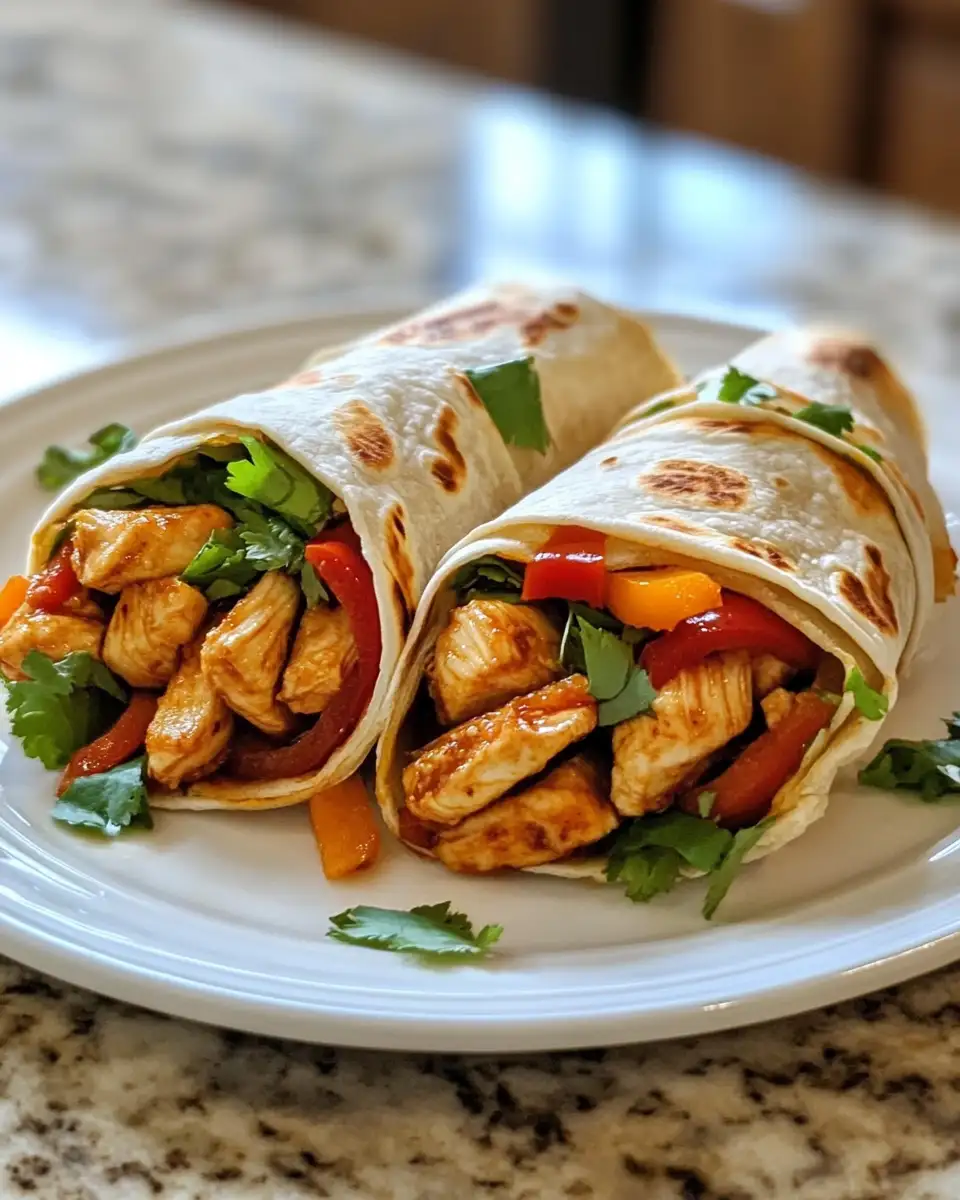 Final dish - Irresistible Sweet Chili Chicken Wraps You Need to Try Today