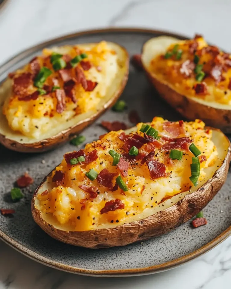 Twice Baked Loaded Breakfast Potatoes The Ultimate Morning Indulgence - Featured Image