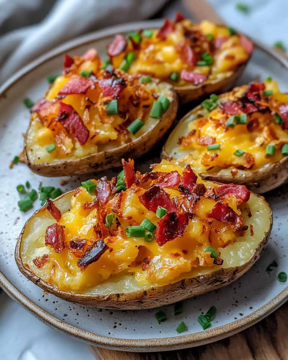 Final dish - Twice Baked Loaded Breakfast Potatoes The Ultimate Morning Indulgence