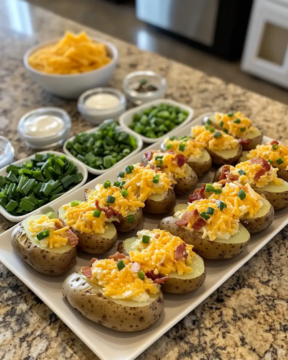 Ingredients for Twice Baked Loaded Breakfast Potatoes The Ultimate Morning Indulgence