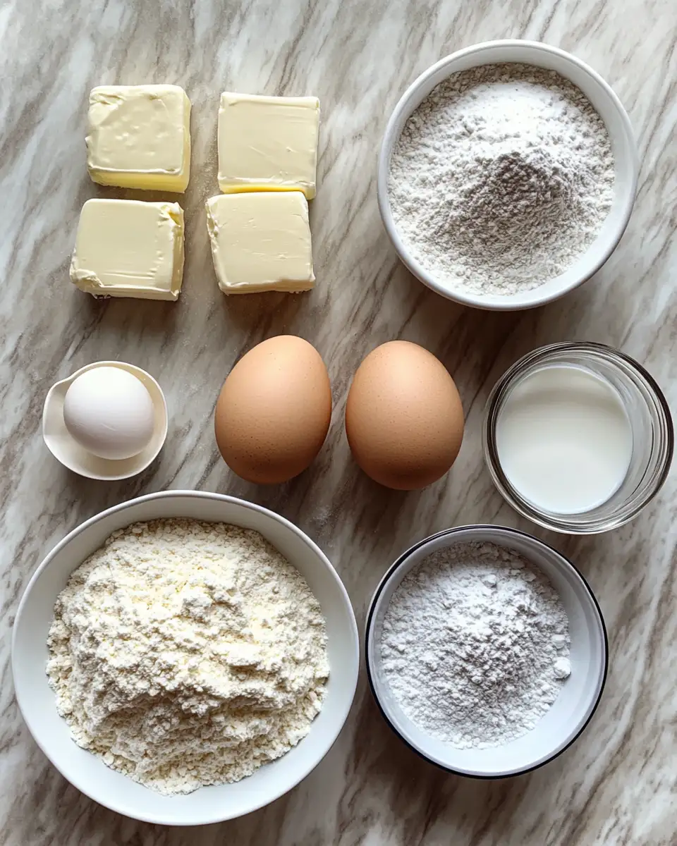 Ingredients for Irresistible Vanilla French Beignets That Melt in Your Mouth