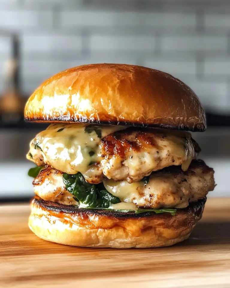 Mouthwatering White Cheddar Spinach Chicken Burgers You Need to Try - Featured Image