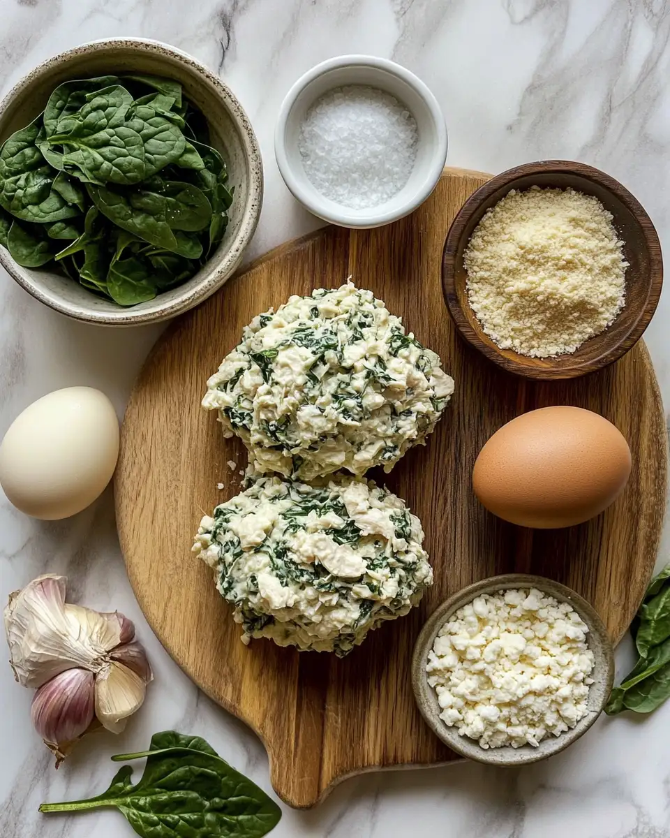 Ingredients for Mouthwatering White Cheddar Spinach Chicken Burgers You Need to Try
