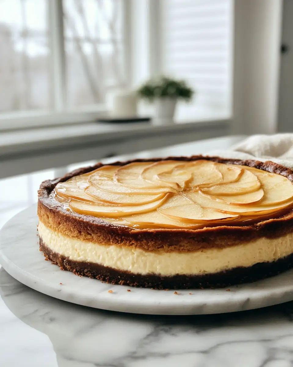 Final dish - Decadent Apple Cider Cheesecake Recipe That Will Wow Your Taste Buds