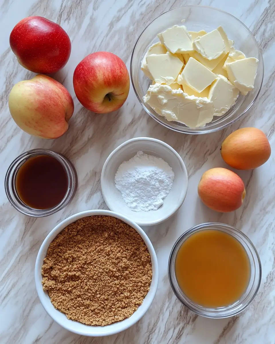 Ingredients for Decadent Apple Cider Cheesecake Recipe That Will Wow Your Taste Buds