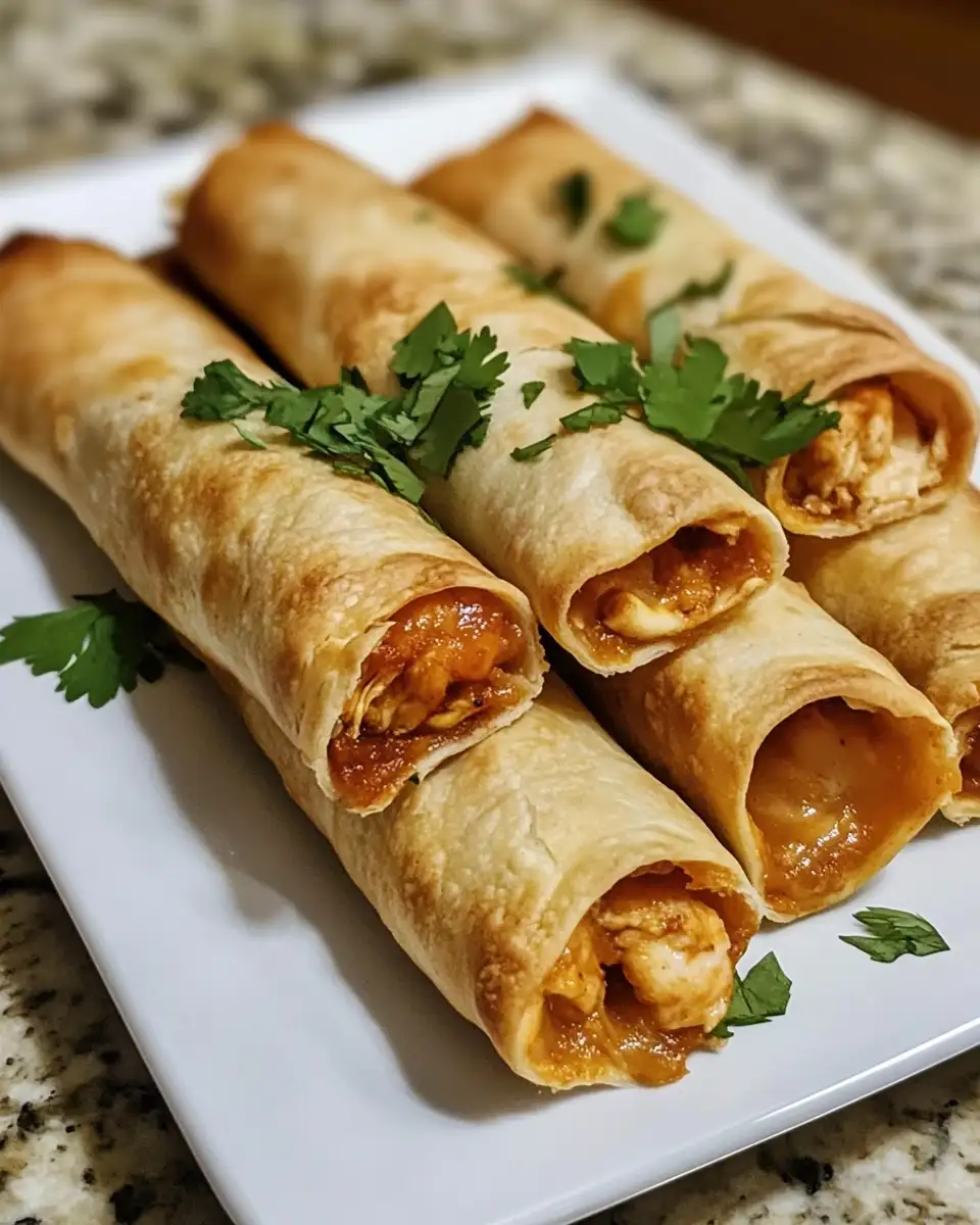 Final dish - Irresistible Baked Cream Cheese Chicken Taquitos You Need to Try Today