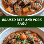 Heavenly Braised Beef & Pork Ragu 🍖🍝