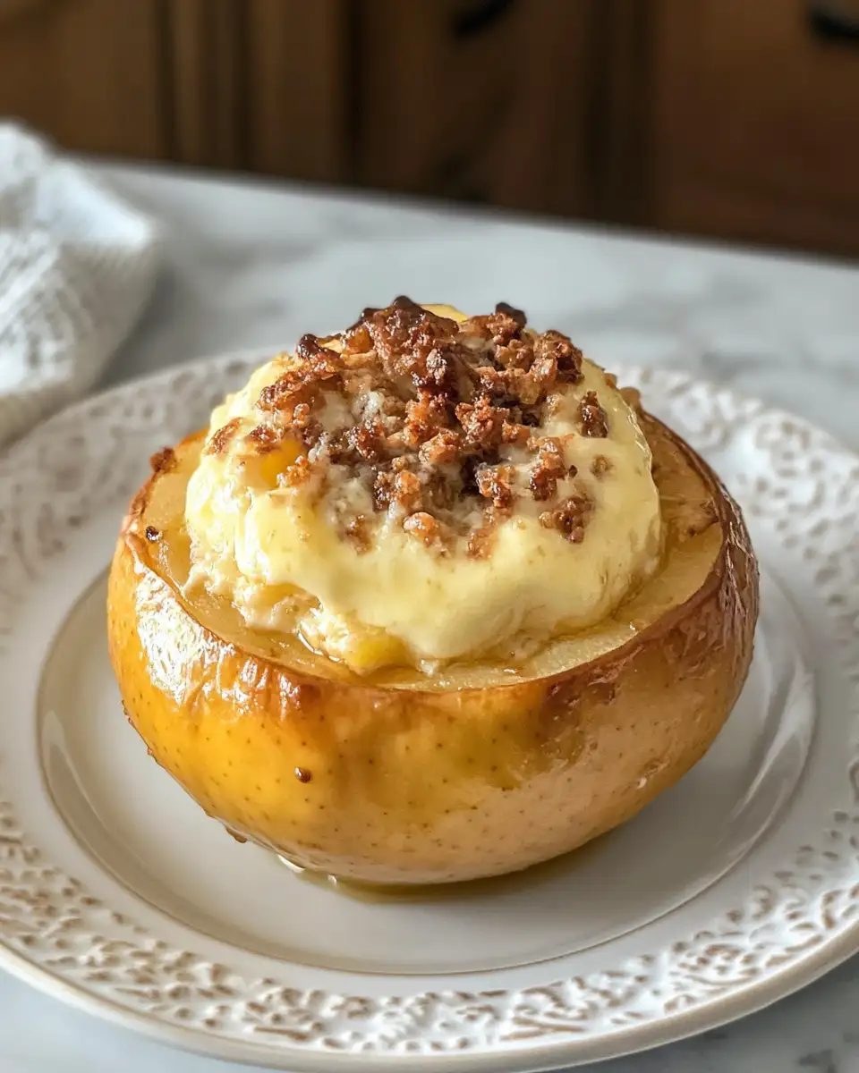 Final dish - Irresistible Cheesecake Stuffed Baked Apples You Have to Try