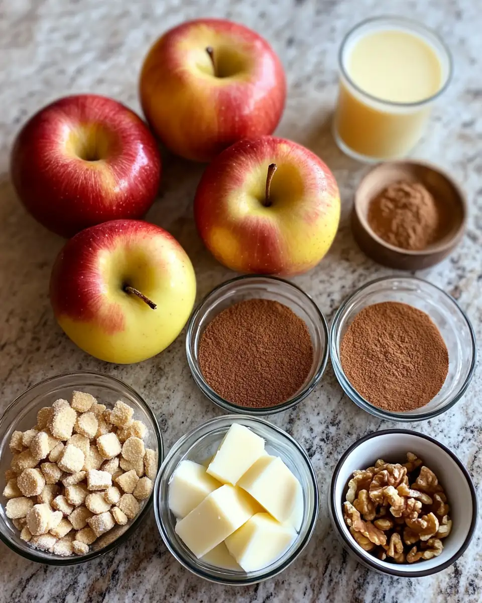 Ingredients for Irresistible Cheesecake Stuffed Baked Apples You Have to Try