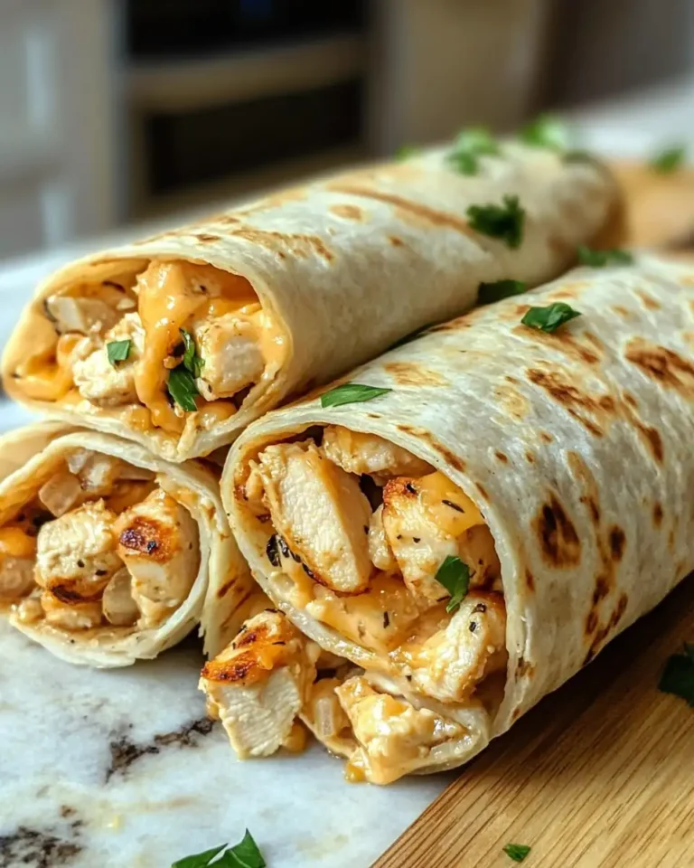 Irresistible Cheesy Garlic Chicken Wraps That Will Satisfy Your Cravings - Featured Image