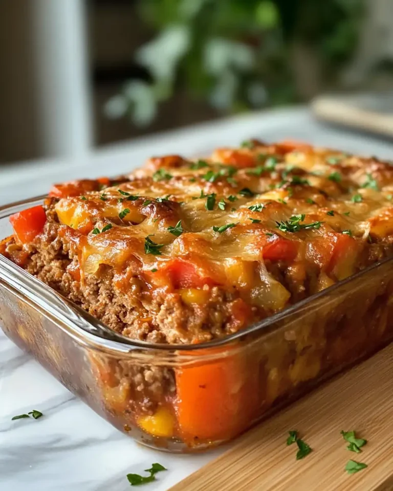 Cheesy Loaded Meatloaf Casserole with Vegetables That Will Steal Your Heart - Featured Image