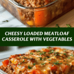 Cheesy Loaded Meatloaf Casserole with Vegetables That Will Steal Your Heart