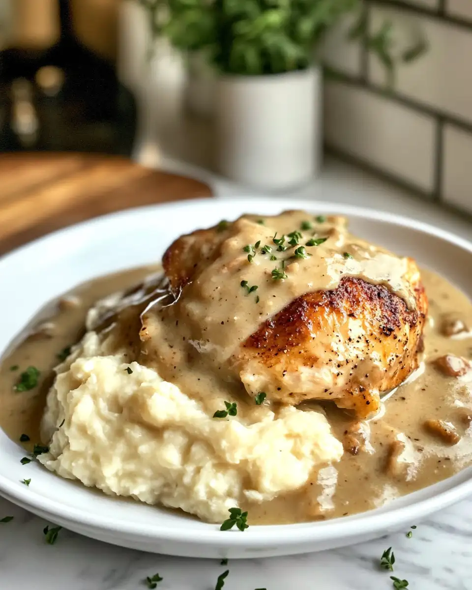 Final dish - Ultimate Comfort Food Chicken and Gravy Stovetop Recipe Made Easy