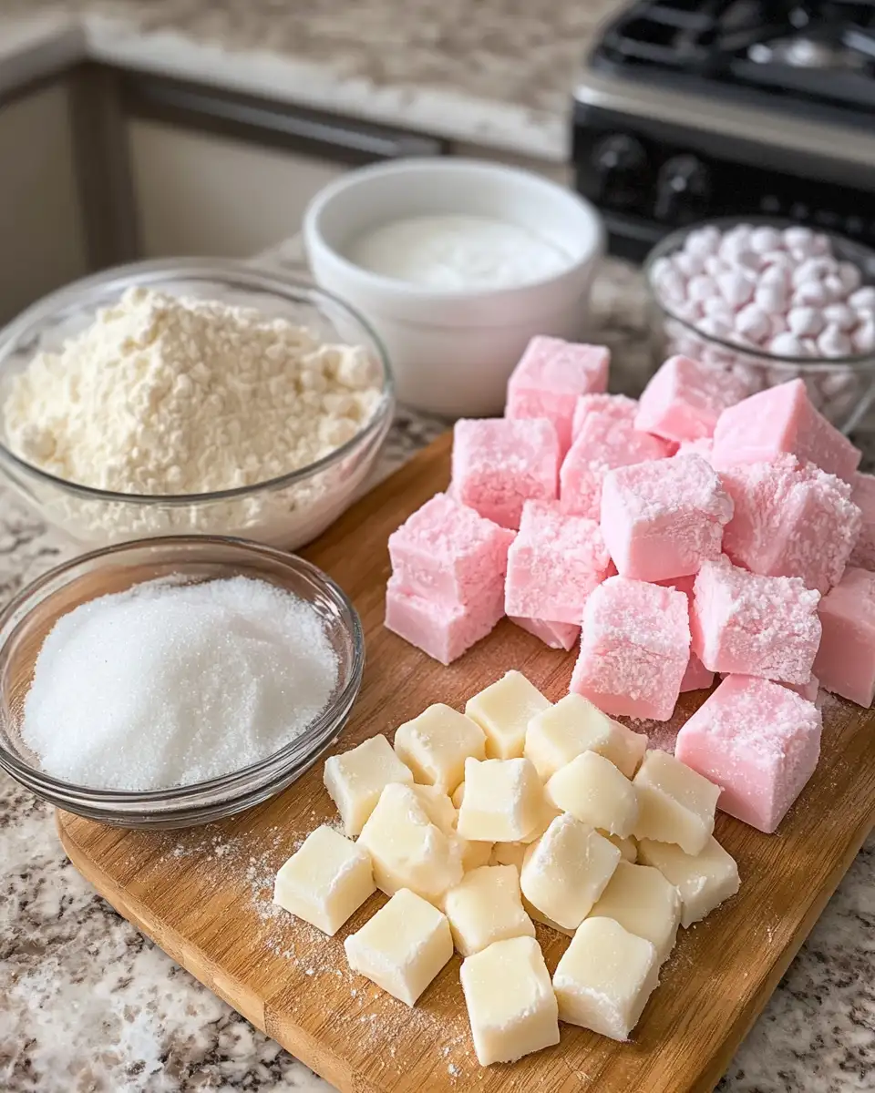 Ingredients for Sweet Delight Cotton Candy Fudge Recipe You Have to Try