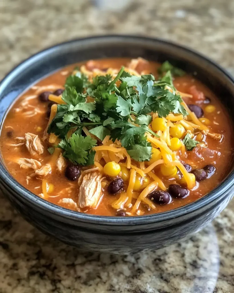 Dive Into Comfort with This Creamy Chicken Taco Soup Recipe - Featured Image