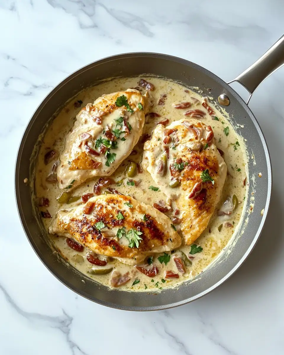 Final dish - Creamy Pepperoncini Chicken Skillet Recipe for a Flavor-Packed Dinner