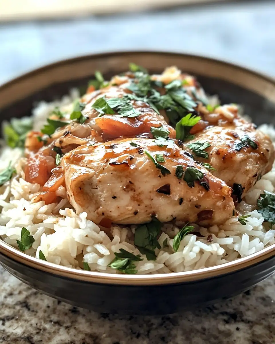 Final dish - Crock Pot No Peek Chicken with Rice Recipe for Effortless Flavorful Meals