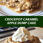 Crockpot Caramel Apple Dump Cake 🍏🍮