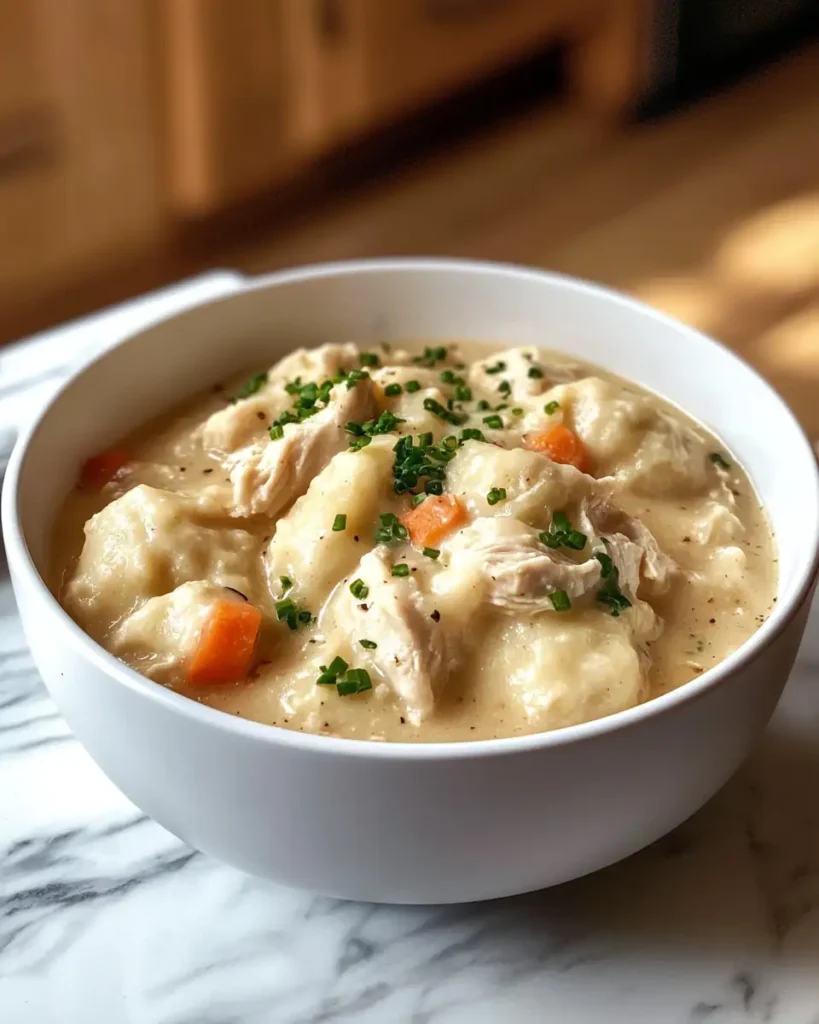 Ultimate Comfort Food Crockpot Chicken and Dumplings Recipe - Featured Image