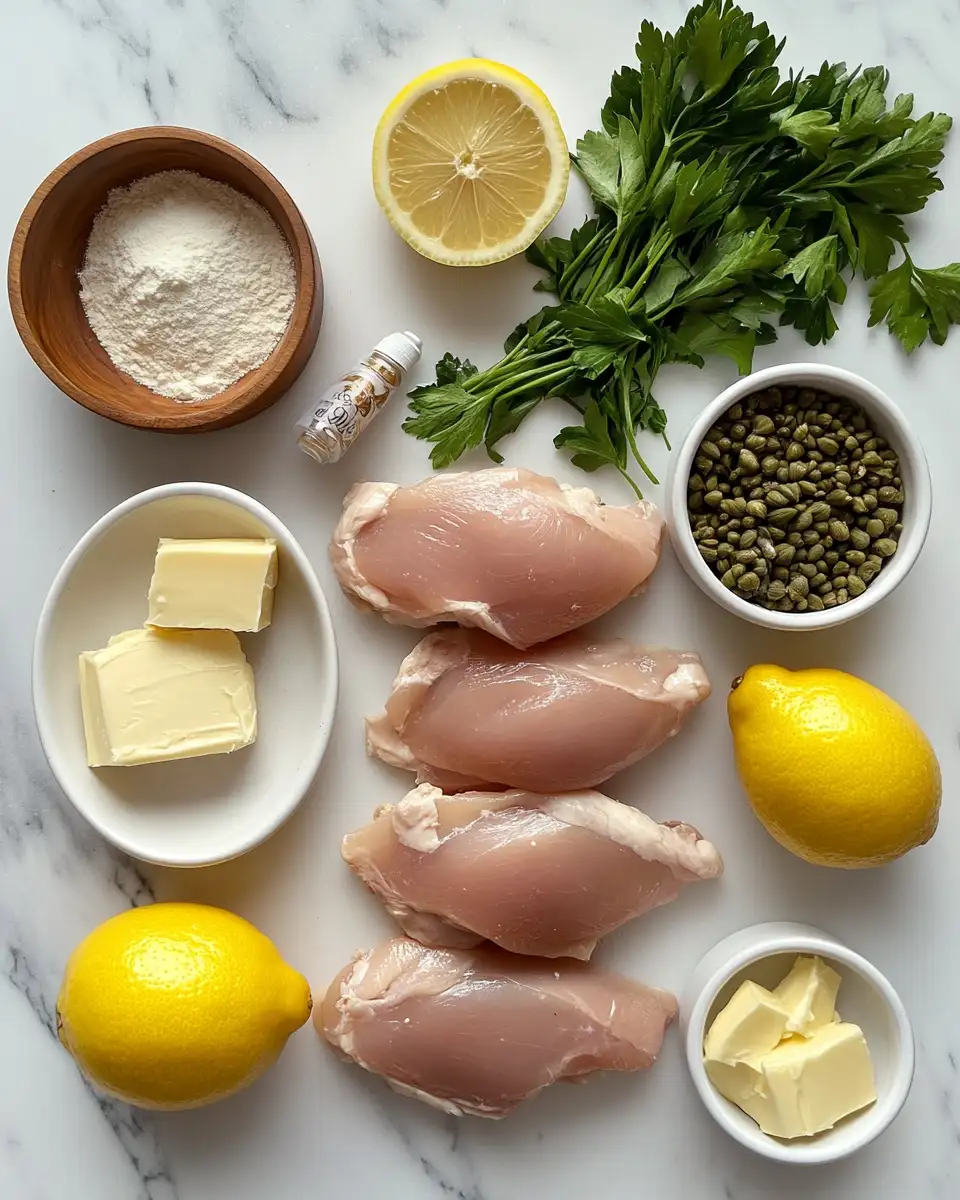Ingredients for Easy and Delicious Crockpot Chicken Piccata Recipe You’ll Love