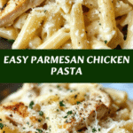 Easy Parmesan Chicken Pasta 🍝🧀