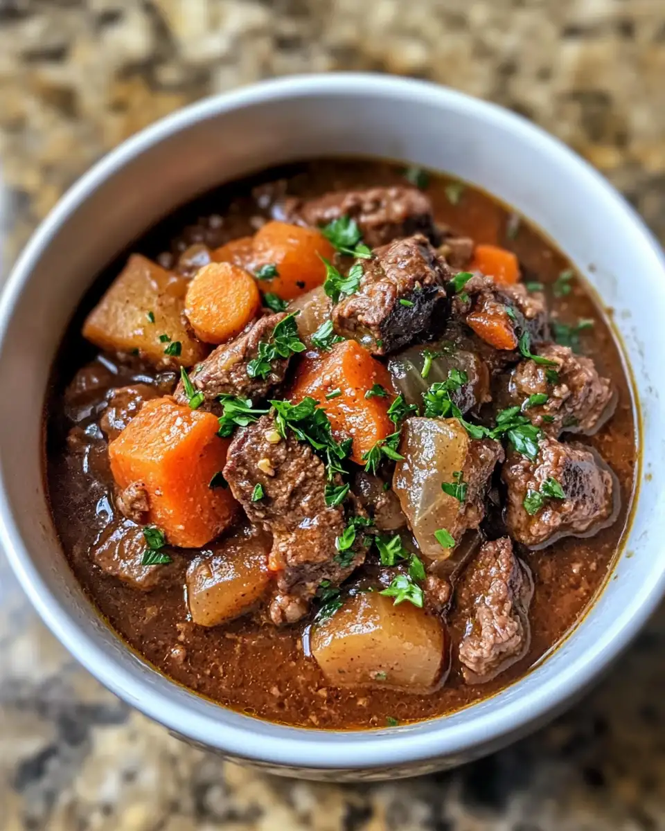 Hearty French Beef Stew in Red Wine Recipe for Cozy Nights - Featured Image