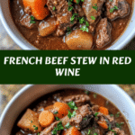 Hearty French Beef Stew in Red Wine 🍷🥩