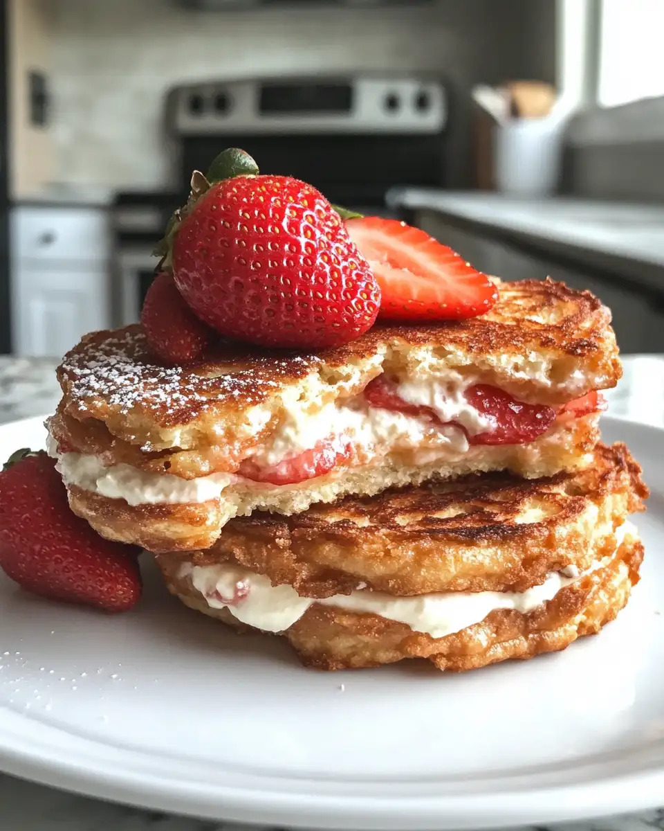 Irresistible Fried Strawberry Cheesecake Sandwiches You Have to Try - Featured Image