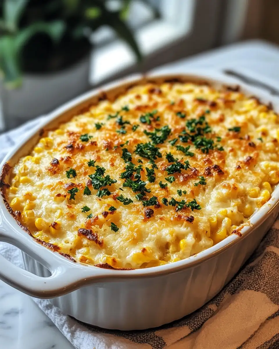 Sweet and Savory Delight Honey-Glazed Corn Casserole Recipe - Featured Image