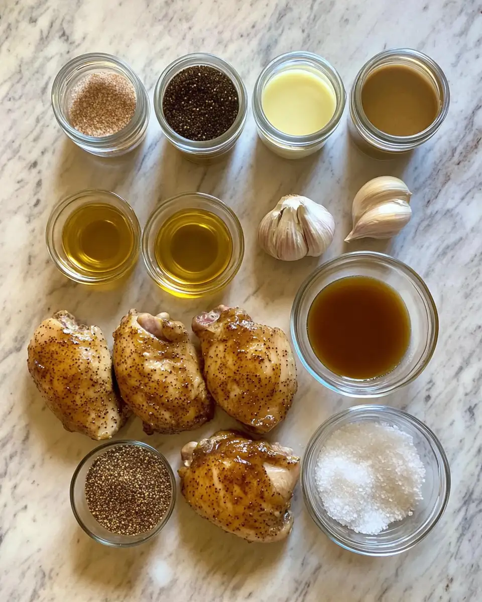 Ingredients for Irresistible Honey Mustard Chicken Recipe That Will Wow Your Taste Buds