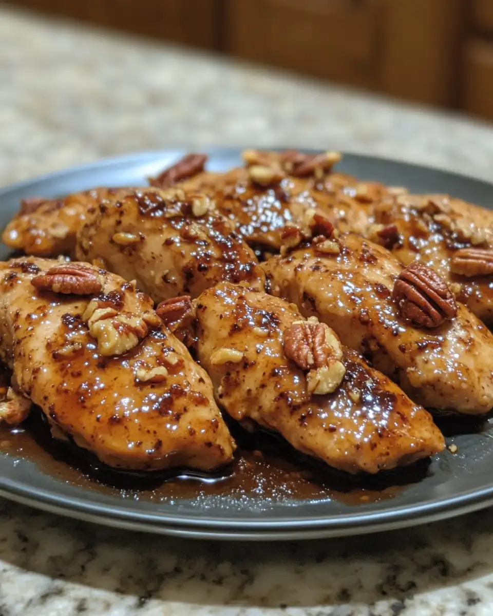 Final dish - Irresistible Maple Bourbon Pecan Chicken Recipe That Will Wow Your Taste Buds