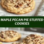 Maple Pecan Pie Stuffed Cookies 🥧🍪
