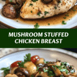 Savory Mushroom Stuffed Chicken Breast 🍄🍗