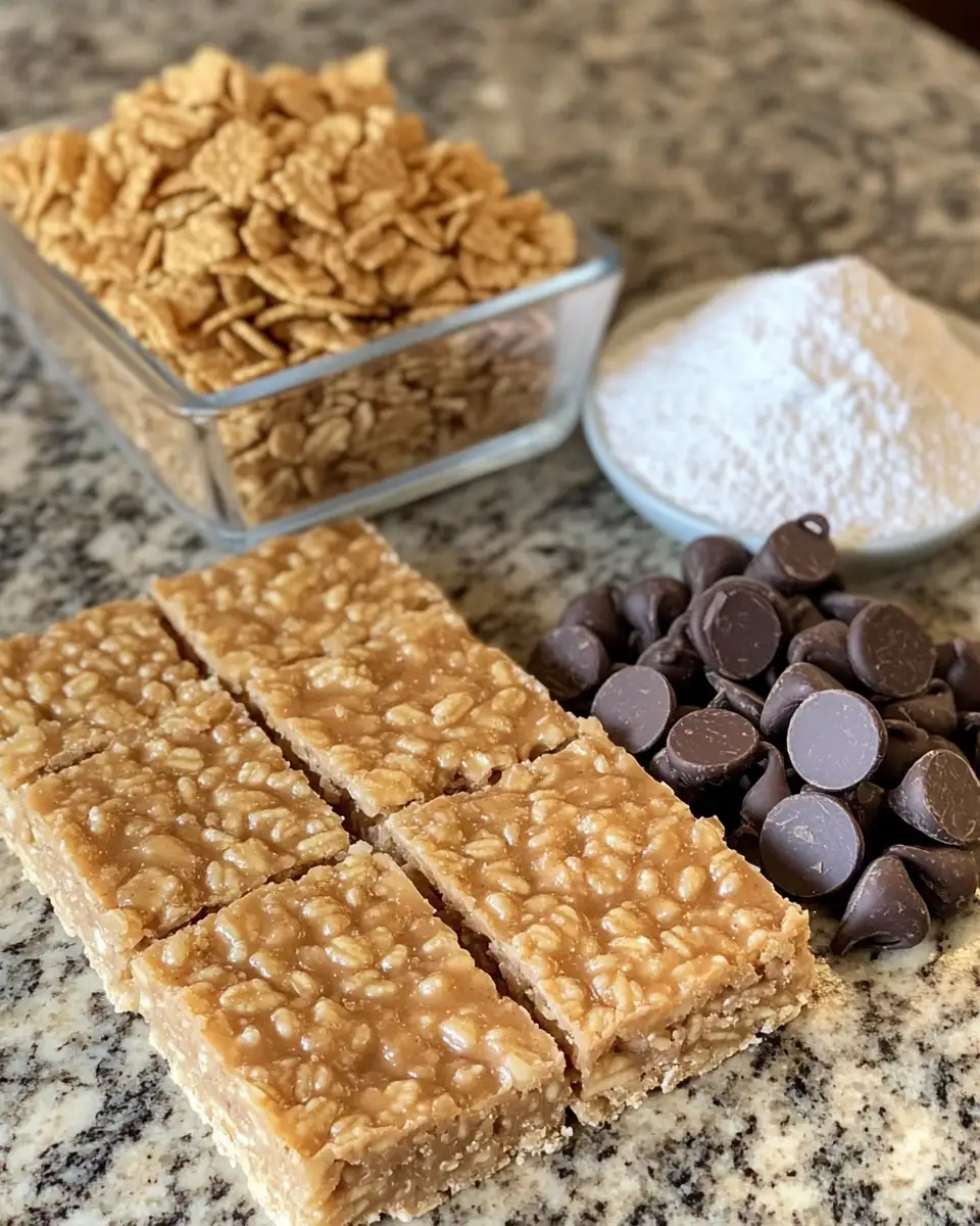 Ingredients for Irresistible No Bake Peanut Butter Bars You Can Make in Minutes
