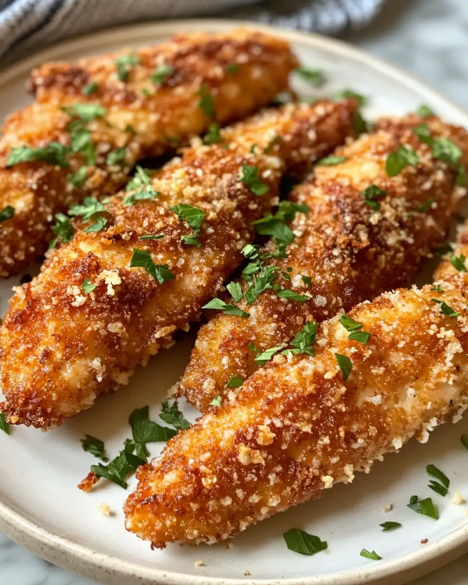 Final dish - Oven-Baked Crispy Parmesan Chicken Tenders That Will Wow Your Taste Buds